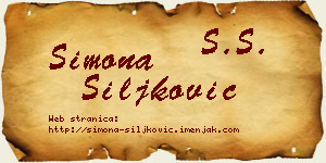 Simona Šiljković vizit kartica